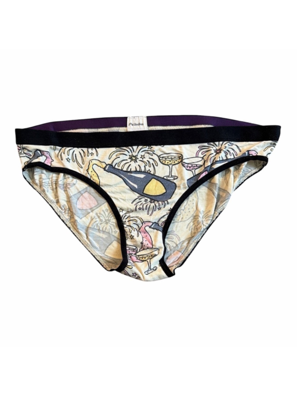 MeUndies Champagne & Fireworks Bikini Underwear - Size Small - EUC